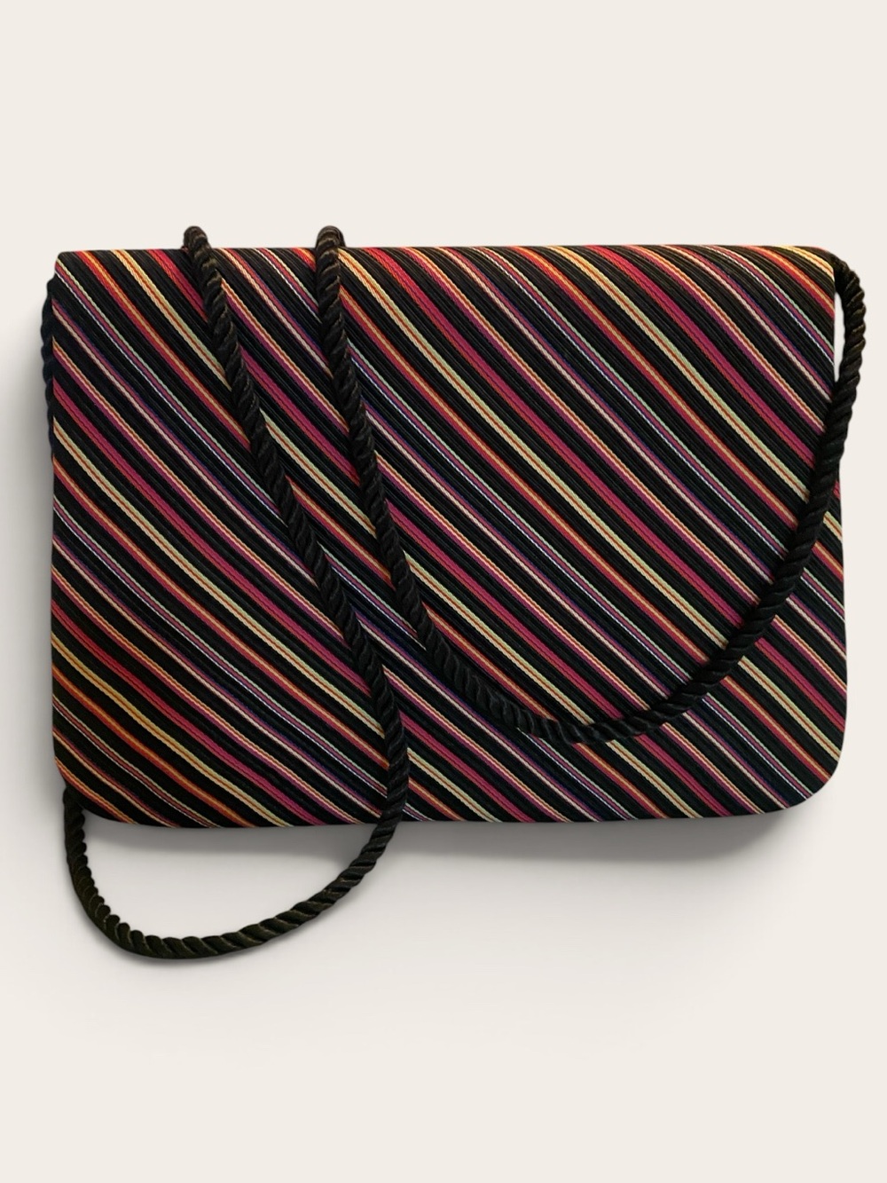 Whittal and Shon Multi-Color Crossbody Bag Purse Diagonal Accent